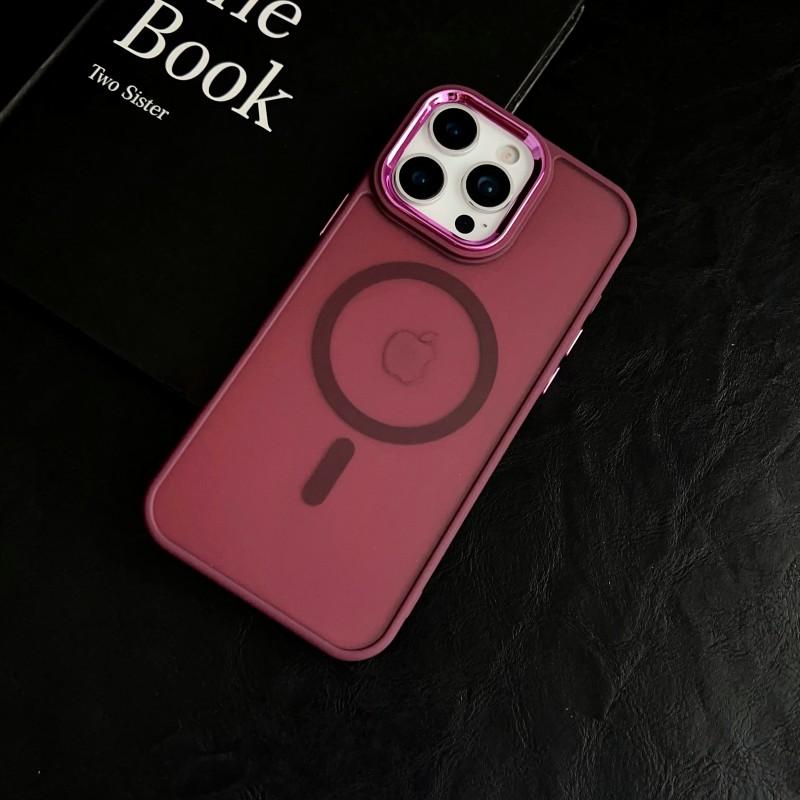 Magnetic Luxury Matte Translucent Armor Shockproof Case For iPhone 16 15 14 13 12 11 Pro Max Plus Magsafe Wireless Charge Cover
