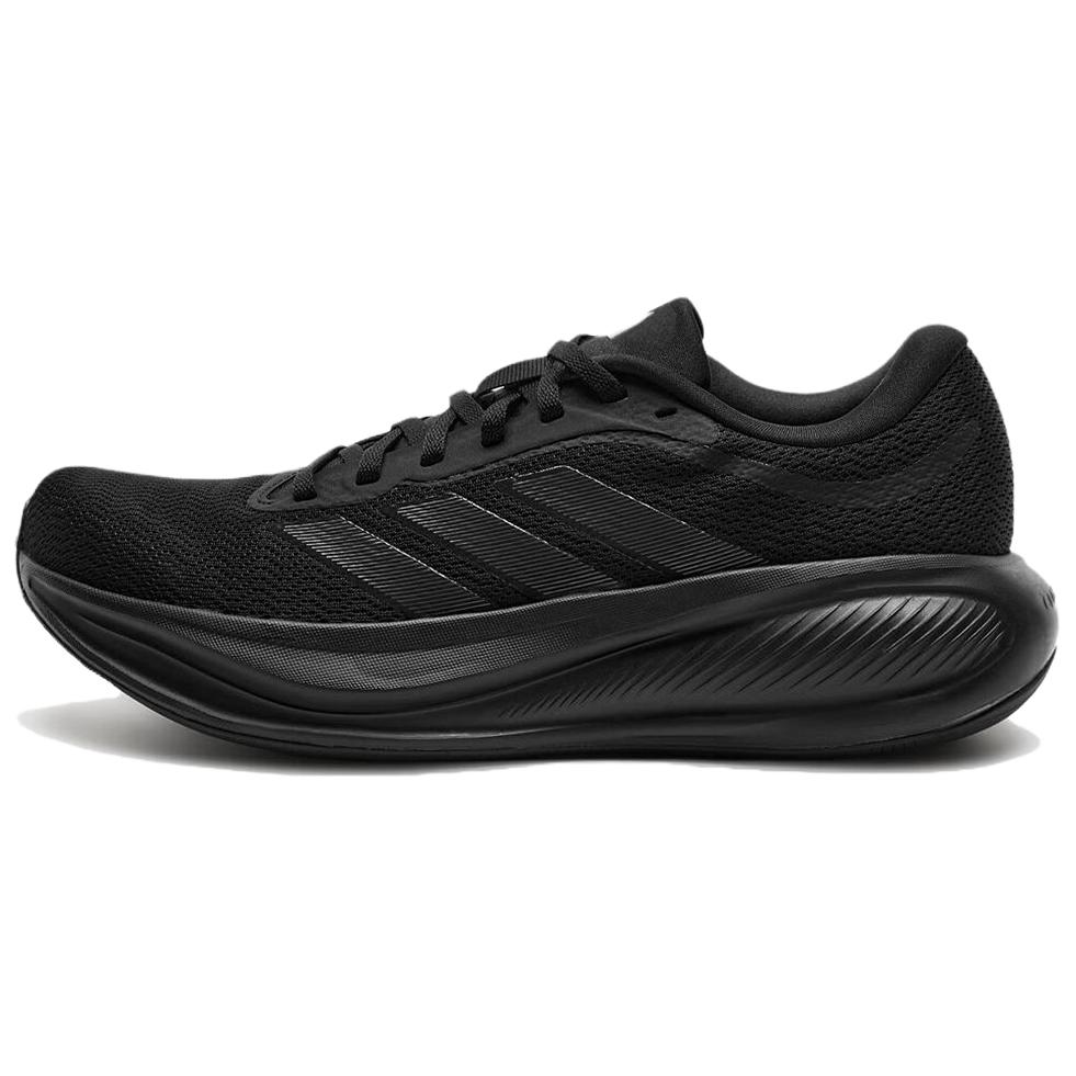 adidas RESPONSE RUNNER 2 Ткань износостойкая дышащая поддержка Беговая обувь Унисекс Черный KJ1737