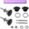 4Pcs Quick Latch Hood P, Universal Aluminum Quick Release Lock Latch Bumper, License Plate Lock Clip For Bumper Hood Or DIY 1.25 Inch(Black)