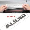 RZUD8 3D ABS Glossy silvery Black Q2 Q4 Ti Veloce Giulia Stelvio Letter Badge Trunk Emblem Car Stickers For Alfa Romeo Accessories