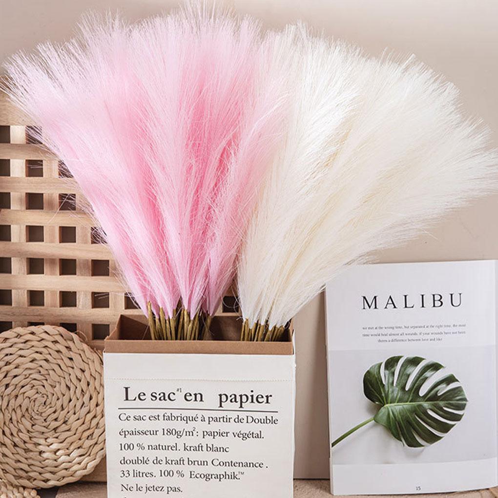3pack/lot Space Artificial Pampas Reed For Chic And Non-shedding Home Decor Artificial Flower