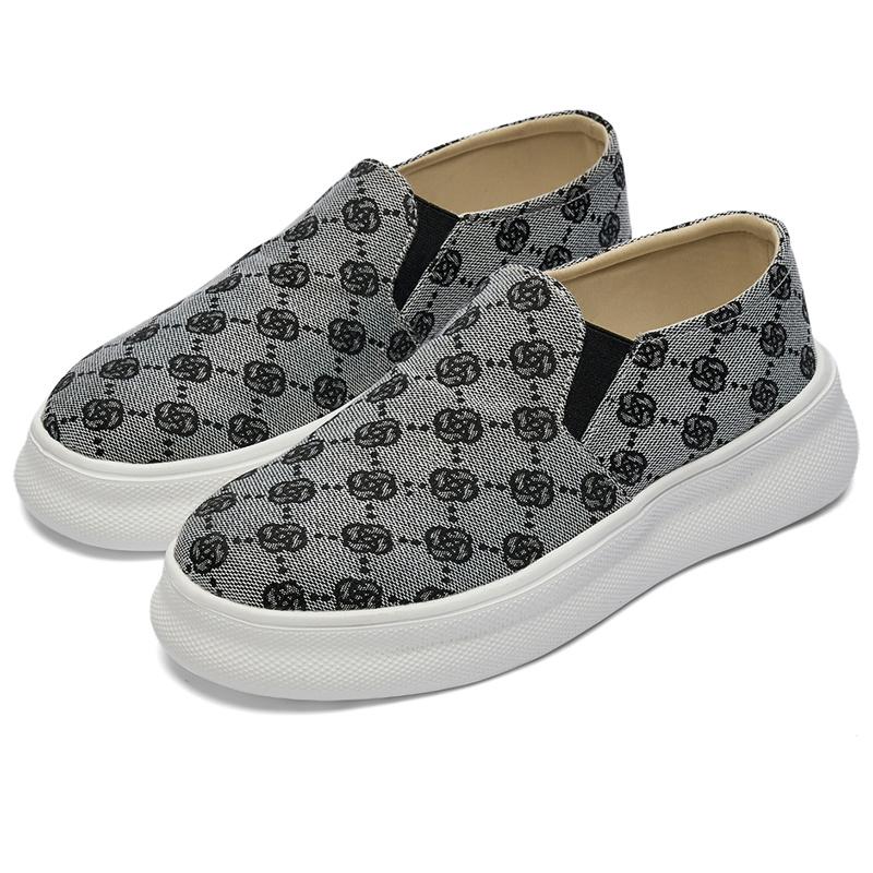 Мода 2024 года, брендовые мужские туфли из парусины без застежек, распродажа, роскошные кроссовки унисекс из парусины, мужские легкие повседневные мокасины на платформе, мужские эспадрильи