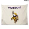 Custom Name,Minnesota Vikings Wall tapestry, aesthetic printed fabric blanket, suitable for bedroom, living room, and home decor.