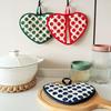 Прихватка в форме сердца, ручная прищепка, термоизоляционная подставка, костер, перчатки от ожогов, для выпечки, кухня, жаростойкая, духовка