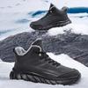 FashionWinter Men's Snow Boots Waterproof Sports Casual Shoes Plush Warm Outdoor Men's Hiking Boots Work Travel Shoes Big Size 48