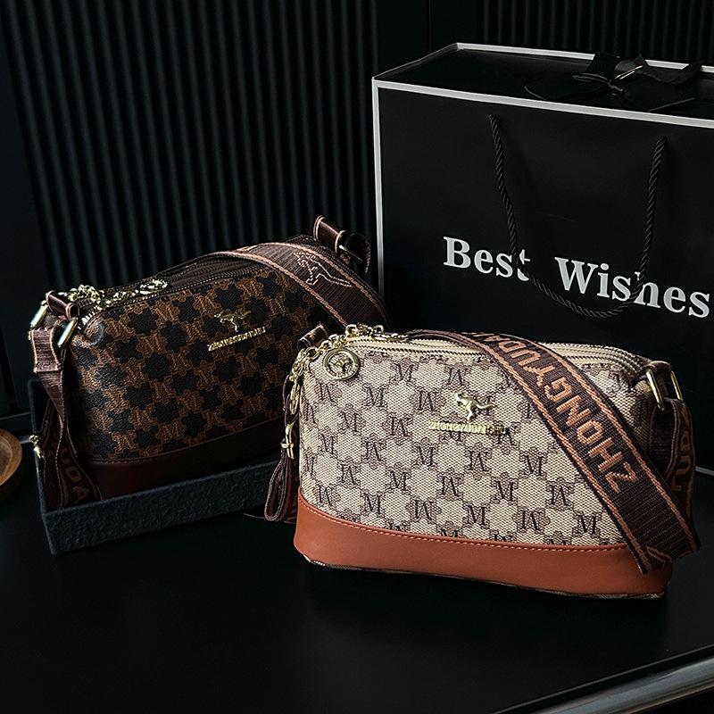 New Women's High-End Printed Shoulder Handbag - Large Capacity & Versatile Crossbody