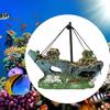 Маленький ландшафтный аквариум пиратский аквариум лодка искусственные украшения видоискатель стеклянный дом смола