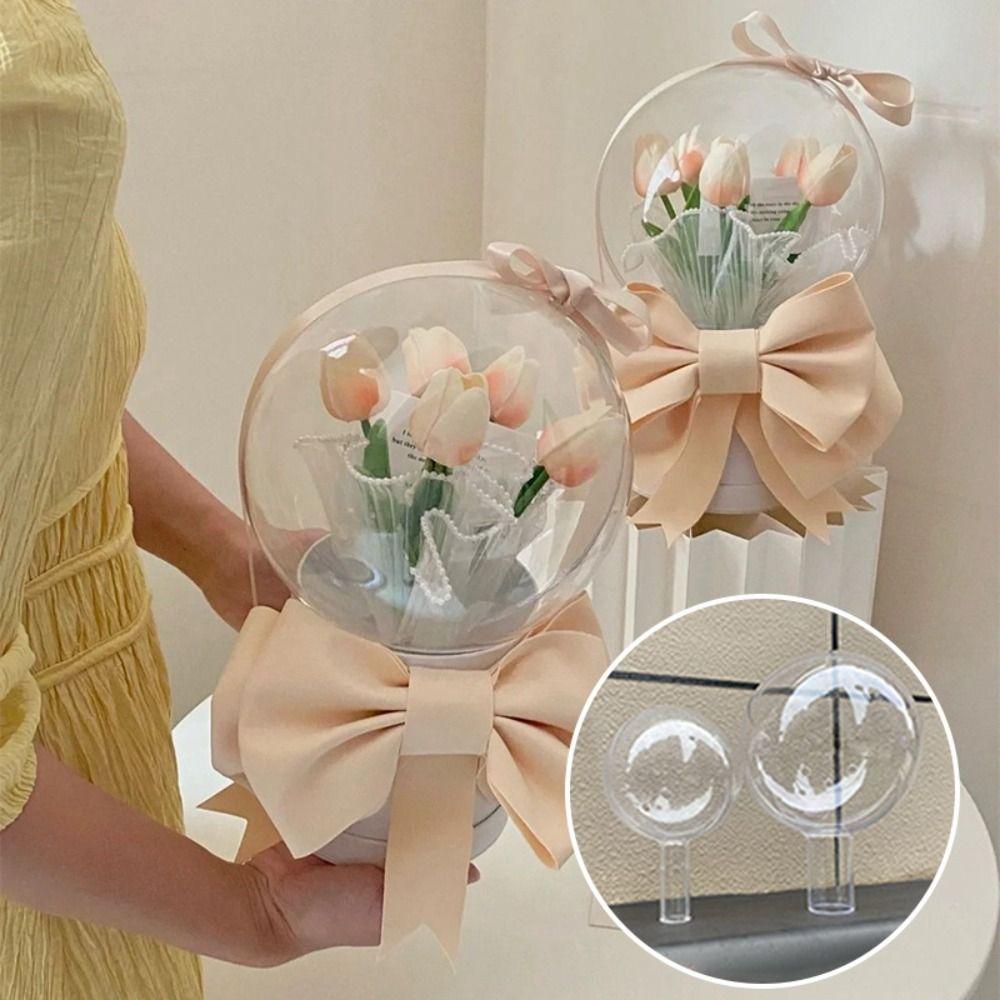 Acrylic Flower Packing Box DIY Bobo Balloons Stand  Wedding Birthday Party Decorations