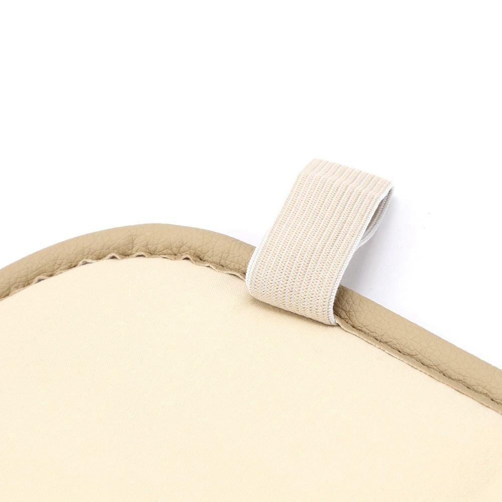Nuovo Beige PU Pelle Coprisedili Copri Sedili Cuscino Per Auto Seduta Sedile