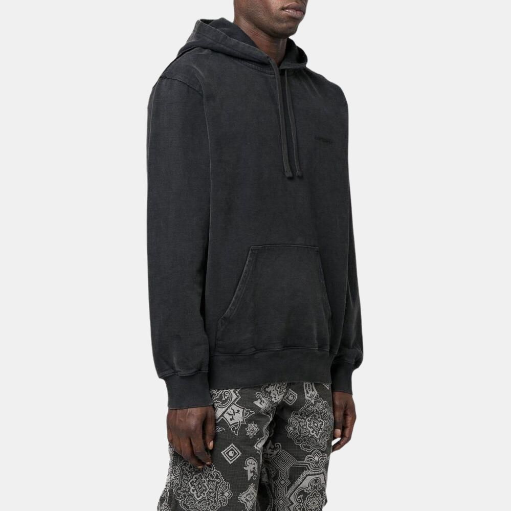 Carhartt WIP Однотонная куртка-худи с вышитым логотипом для мужчин, худи, черная, I03063789FQ