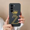Чехол для infinix Hot 50 Pro Plus Пара Буквы от A до Z Улучшенная Защита Камеры Мягкая Жидкая Силиконовая Задняя Крышка Для Hot50 4G 5G