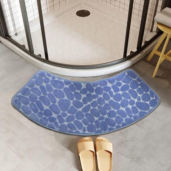 Коврик для ванной комнаты Pebble Design Coral Velvet Противоскользящий, впитывающий воду, быстросохнущий, коврик для ванной в отеле, коврик для гостиной