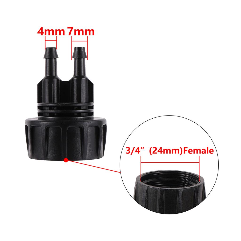 Mirco-Drip Irrigation System Fittings 3/4" Female Thread Locked Straight Connector DN16 8/11 4/7mm Hose Pipe Joint EU Standard