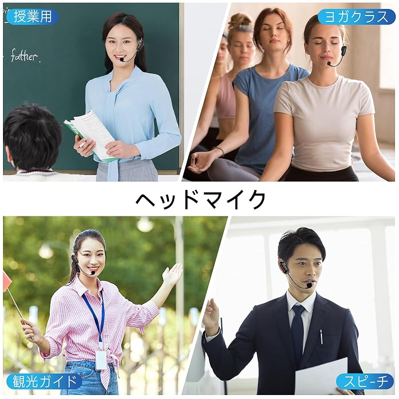 Giecy беспроводной микрофон беспроводной микрофон сценический портативный громкоговоритель дальность передачи 50 м автоматическая пара регулировка громкости заушный тип крючка поставляется