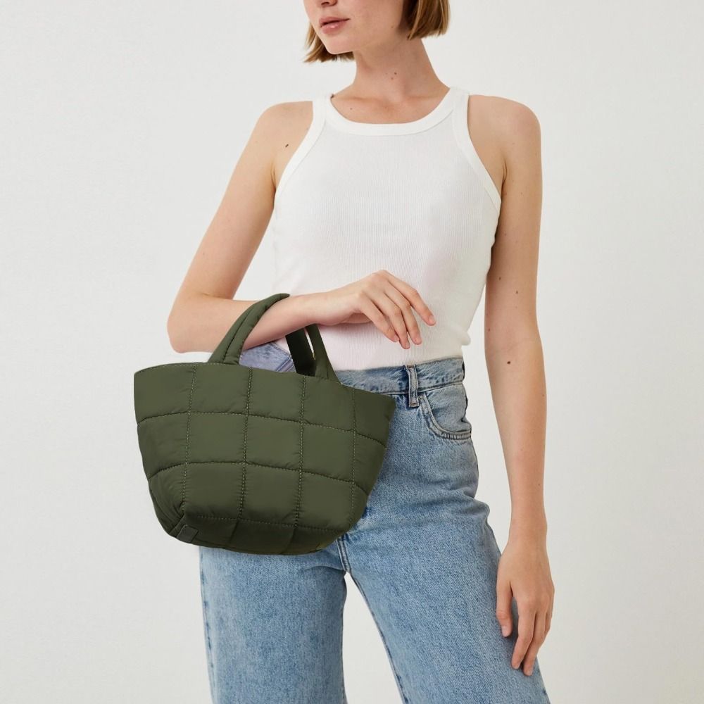 Нейлоновая сумка-тоут Съемный ремень Сумка через плечо Регулируемая стеганая сумка Работа