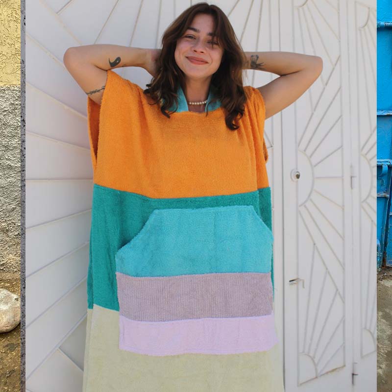 Adults Hooded Surfer Poncho Beach Towel for Surf Poncho