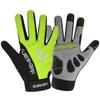 Queshark Adults Teens Full Finger Cycling Gloves 3 Fingers Touch Screen MTB Anti-slip Anti-sweat Riding Road Bike Bicycle Gloves