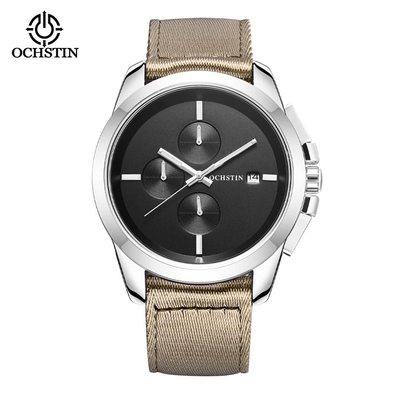 Luxury Watch Brand OCHSTIN Men Military Sports Watches Men's Quartz Date Clock Man Casual Nylon Wrist Watch Relogio Masculino