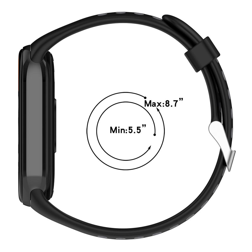 Для Xiaomi Smart Band 9 NFC/9/8 NFC/8 Ремешки для часов Силиконовый ремешок с разъемом из нержавеющей стали