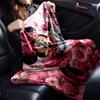 1pc Pink, butterflies, and cute Minnie Mouse blanket Lightweight Flannel Throw for Sofa Bed Travel Camping Livingroom Office Couch Chair