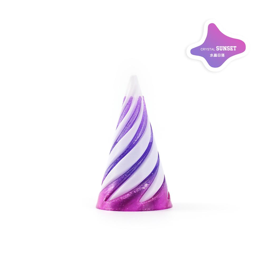 3D Printed Spiral Cone Toy Impossible Pyramid Passthrough Sculpture Pass Through Pyramid Toy Mini Vortex Thread Illusion