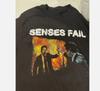 Редкая футболка Senses Fail Band 2004 Тур Подарок для фанатов S to 5XL Унисекс футболка Репринт Унисекс футболка