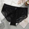 XL-4XL Plus Size Women's Briefs Underwear Lace Breathable Women's Underwear Elastic Thin Crotch Panties