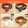 Retro Genuine Leather Waist Belt For Women With Alloy Closure And Trendy Design For Jeans Wear