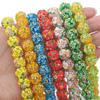 Fancy Handmade Glass Round Flowers Petal Beads Lampwork Beads Fit Charms Bracelet Necklace DIY Jewelry Making Supplies