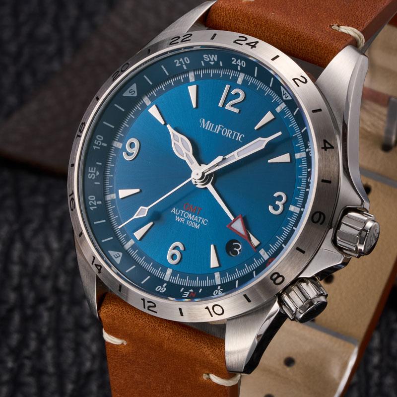 Milifortic 39,5 мм GMT Спортивные Часы Для Мужчин S103 6460 Автоматические Часы Сапфировое Стекло 10 ATM Alpinist Homage Механические Часы