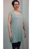 Women's Style Big Size T-Shirt Water Green Thick Strap Combed Cotton Viscose T-Shirt