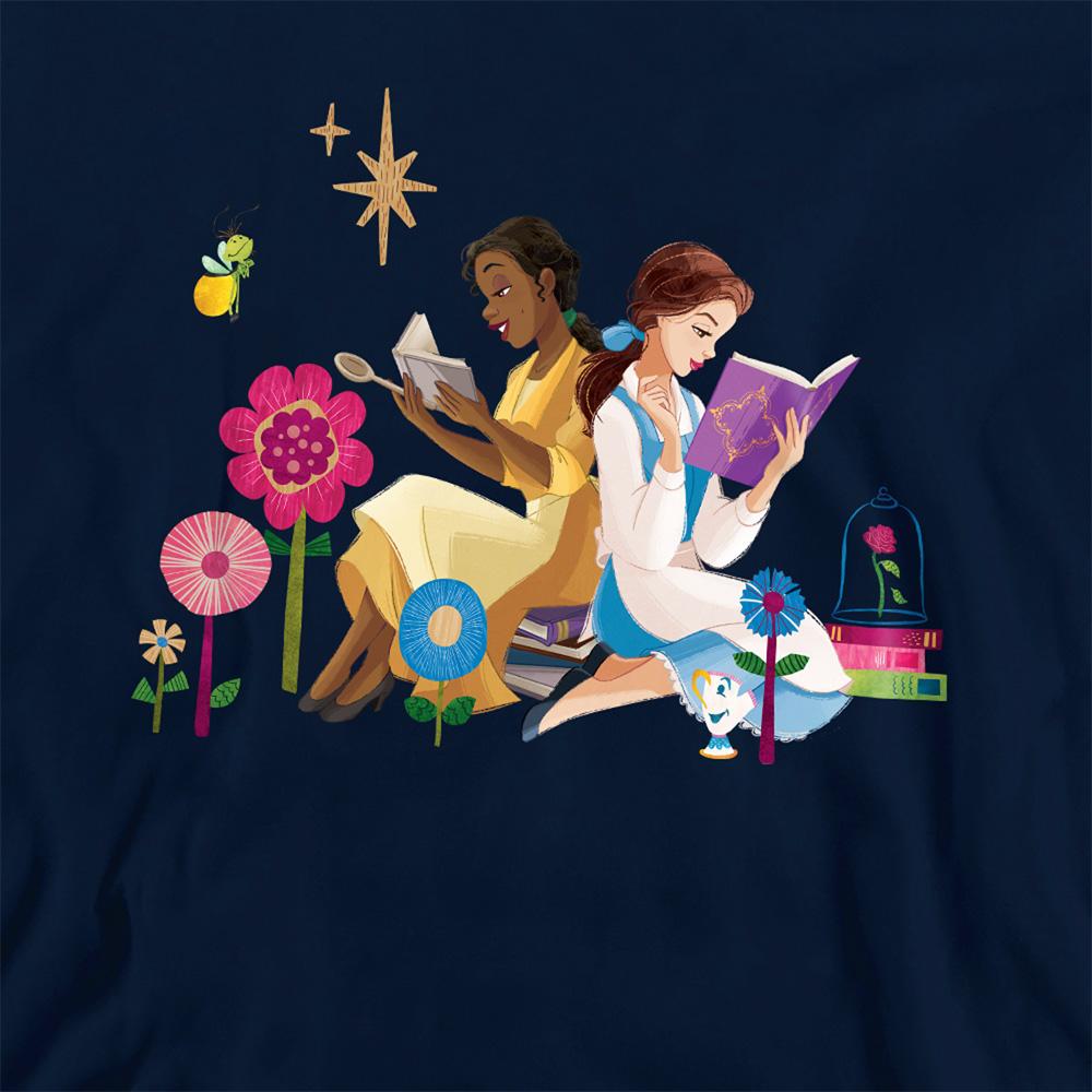 Disney Princess Childrens/Kids Love To Read Tiana & Belle Hoodie