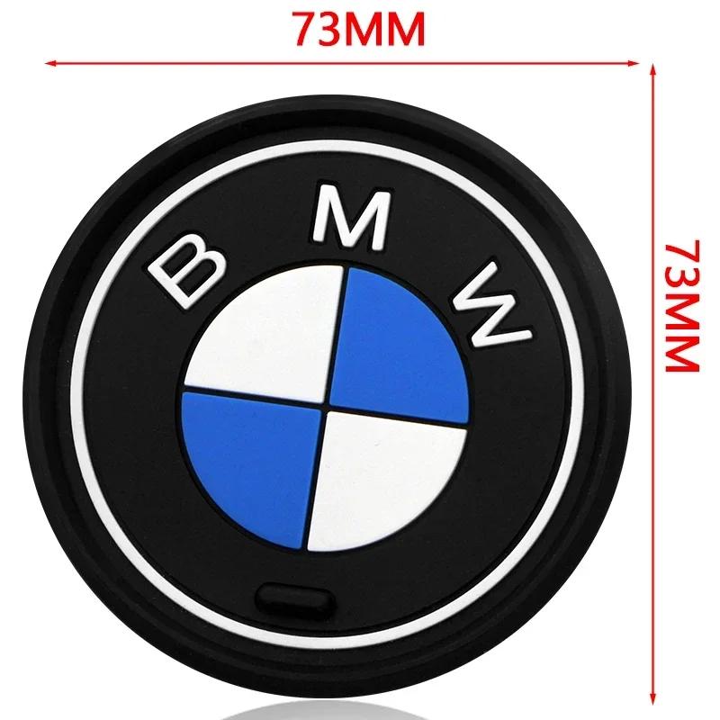 X5 X6 Silicone Car Coaster Cup Holder Coasters Center Console Drink Insert Mats For BMW X3 X5 F10 F20 F30 F34 F36 F15 E90 G32 G2