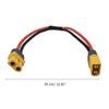 XT60 разъем кабеля "папа-мама" XT-60 штекерный провод 14AWG силиконовый провод для RC Lipo аккумулятора FPV-дронов 30 см/11,8 дюйма