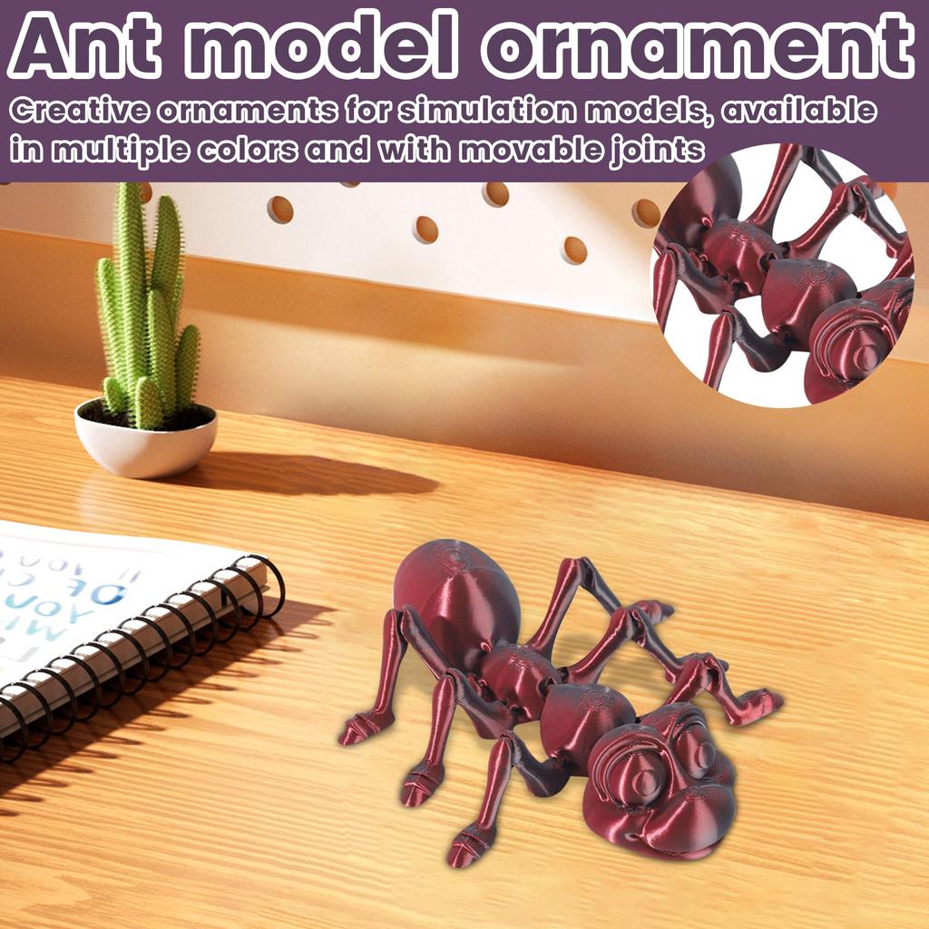 3D-печать муравей подвижный сустав модель животного игрушка ручной работы украшения креативные декоративные поделки