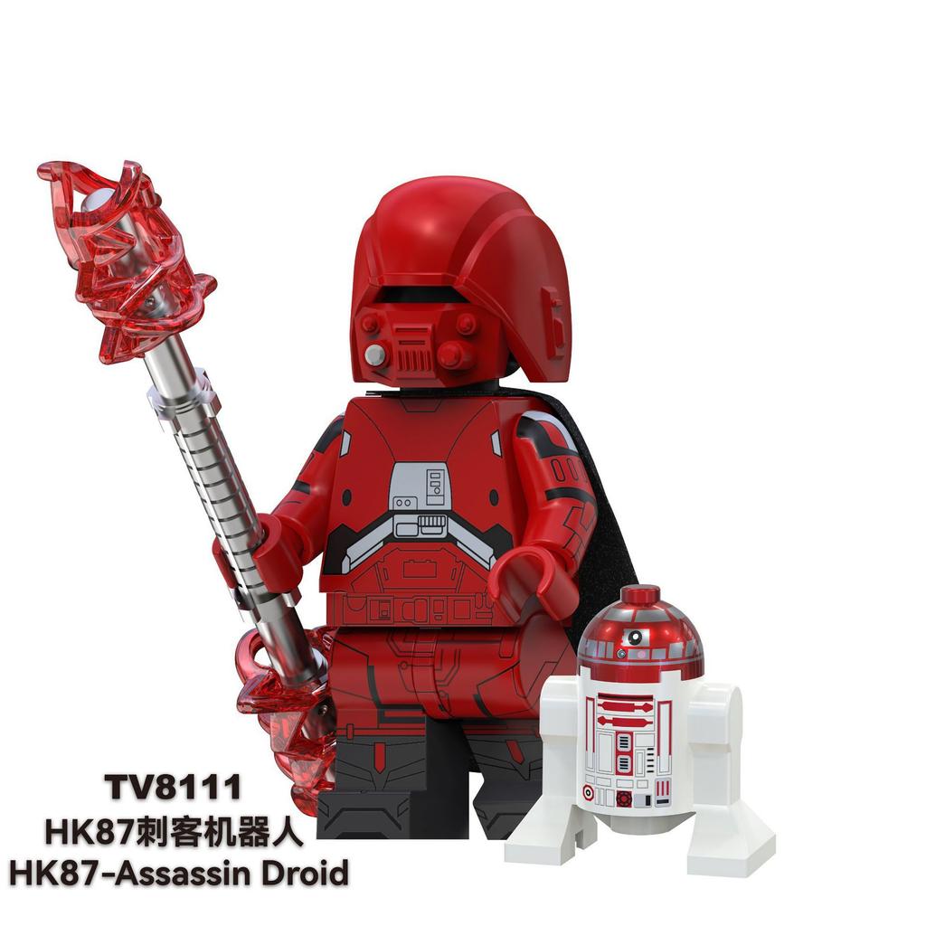 TV6113 Star Jedi General Building Blocks Mini Figures Assemble Battle Toy Bag Packed Collectible Kids Gift