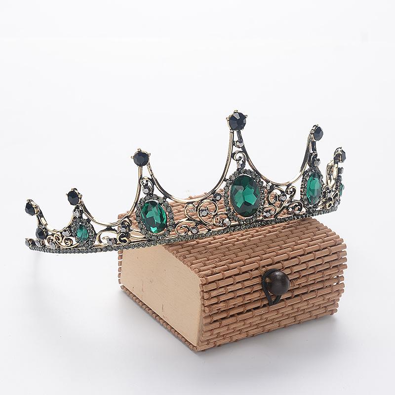 Korean Style Bridal Tiara Crown Headband Handmade Diamond Bridal Crown Jewelry Wedding Accessories Crown