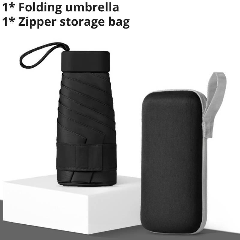 Стильный многоцветный портативный складной зонт для женщин с тканью с защитой от УФ-лучей