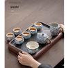 Wo Ding Blue & White Ru Kiln 12-Piece Tea Set with Evergreen Pot