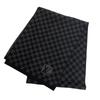 M74200 Шарф из шерсти Damier Grafitte с узором Petit Damier, черная шерсть, мужской, б/у