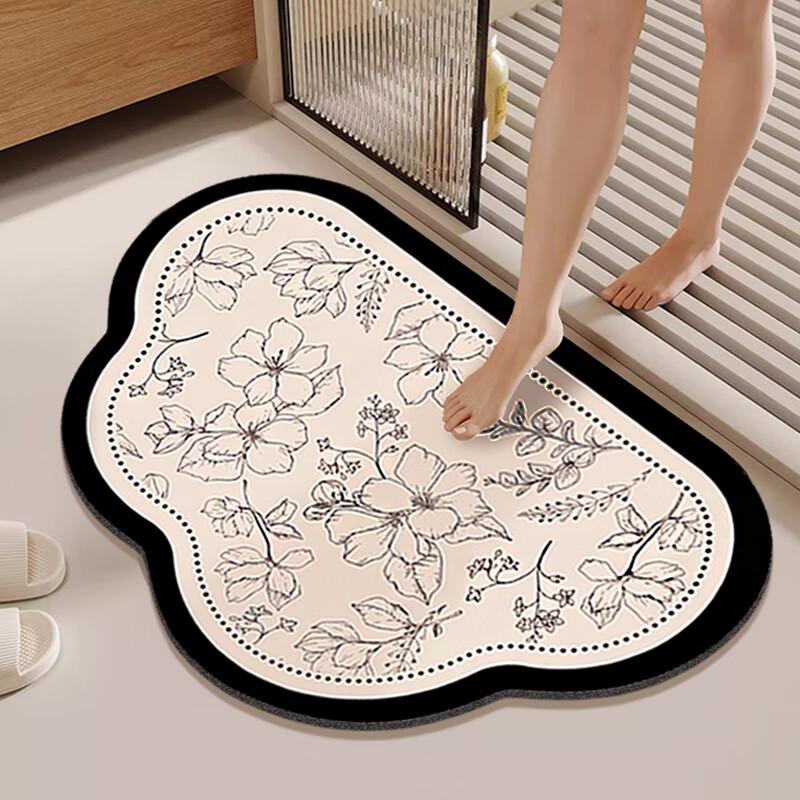JANMEIJIA Bathroom Mat, Non-Slip Mat for Entrance, Kitchen, Bathroom, Toilet, Home Use, 45*70cm