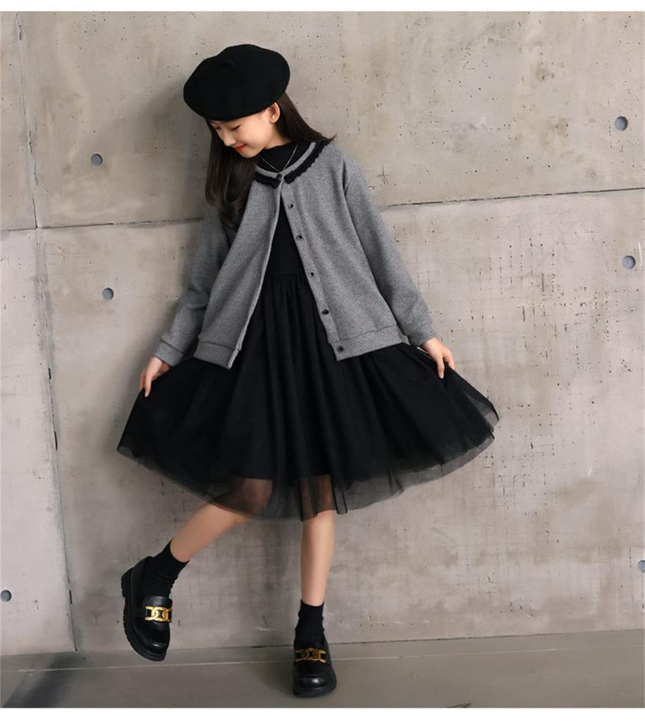 VIISEN Formal Bolero and Dress Perfect for Entrance and Graduation Piano and Sizes Size Girls' Suit, Set, Ceremonies, School, Kindergarten, Recitals,