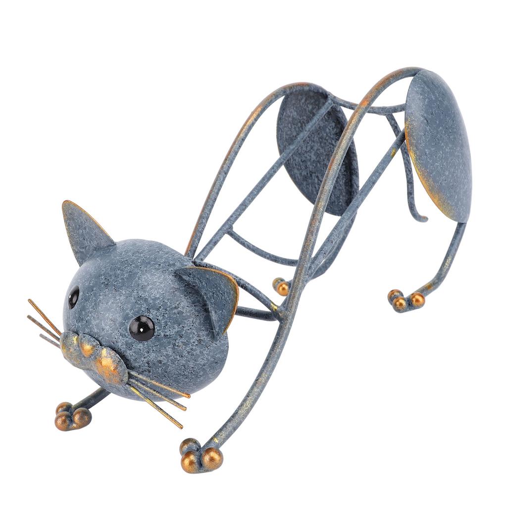 Cat Wine Holder Iron Multifunctional Fine Workmanship Tabletop Decor Wine Rack for Kitchen