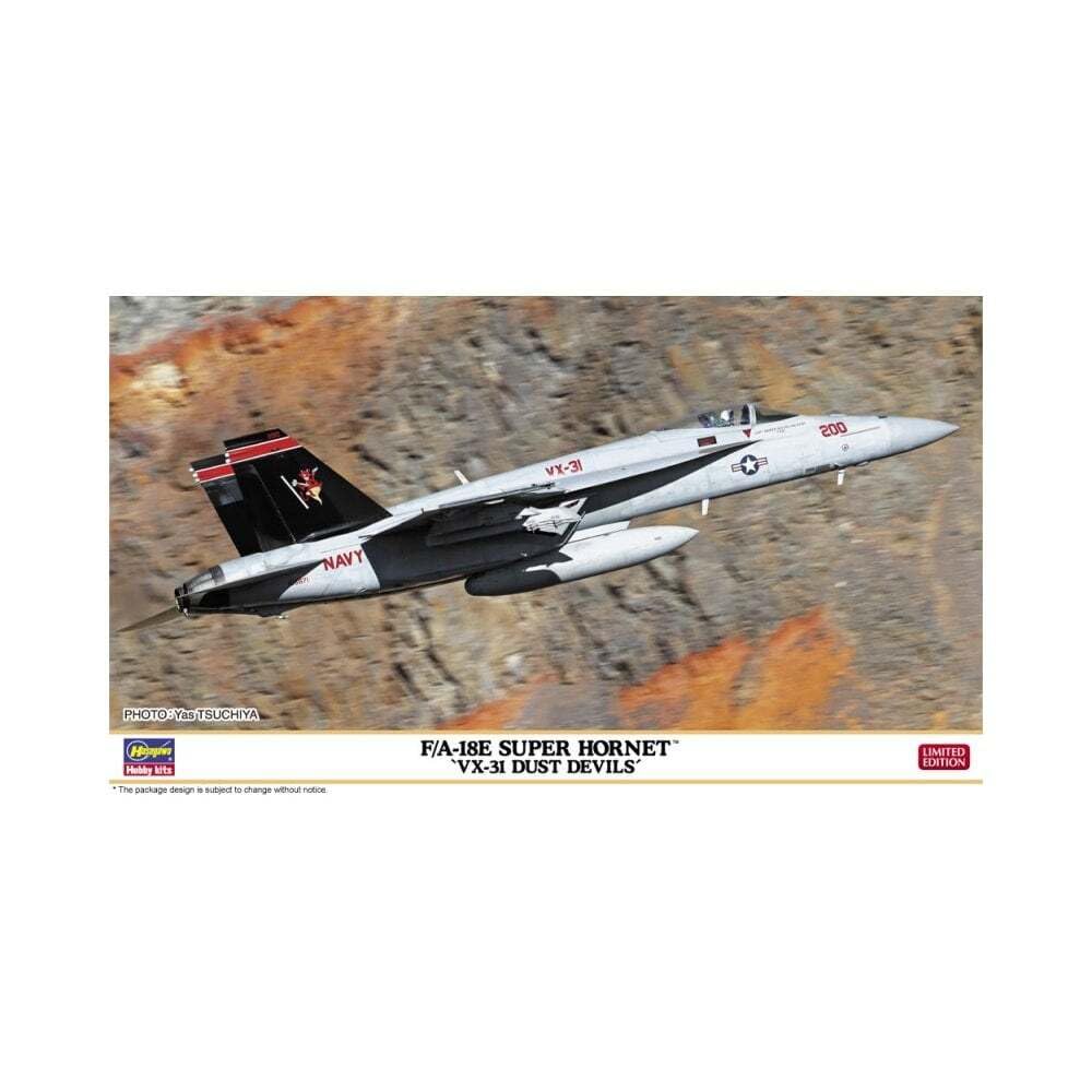 Hasegawa US Navy Super Hornet Dust Devils Plastic Model Kit 02424 1/72 F/A-18E VX-31