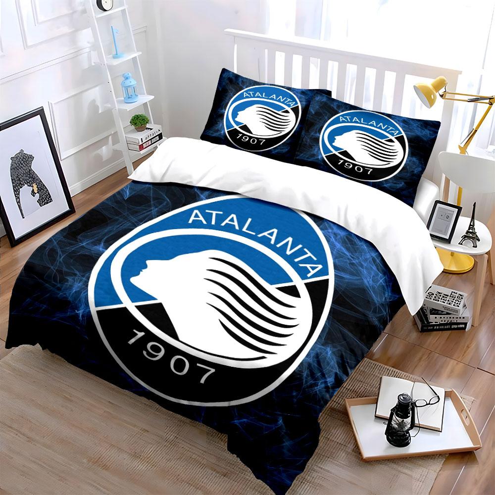 Atalanta Logo Bedding Set Bedding Duvet Cover Set Duvet Cover Pillowcases (1 * Duvet Cover 2 * Pillowcases, without duvet insert)