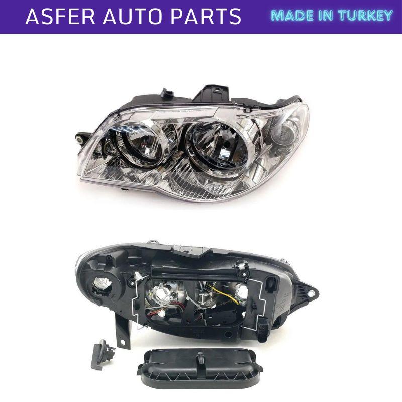 Фара, левая, электрическая в хромированной оправе для Fiat Albea 2002-2012 OEM 51754472