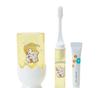 Sanrio HANAMARUOBAKE Набор зубных щеток в форме бутылочки молока Желтый Япония НОВЫЙ