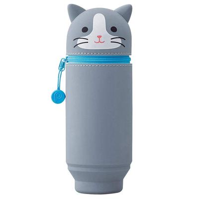 LIHIT LAB Чехол-ручка с большой подставкой, Punilabo Hachiwareneko Cat, A7714-4