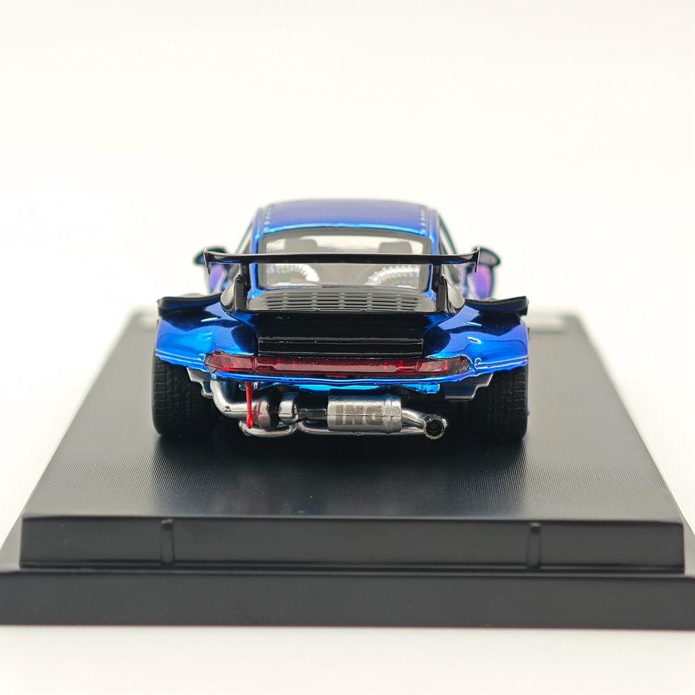 SW 1/64 for 993 Gradient Chrome Purple Diecast Models Car Toy Limited 499 Collection Auto Gift Toy Vehicle Models