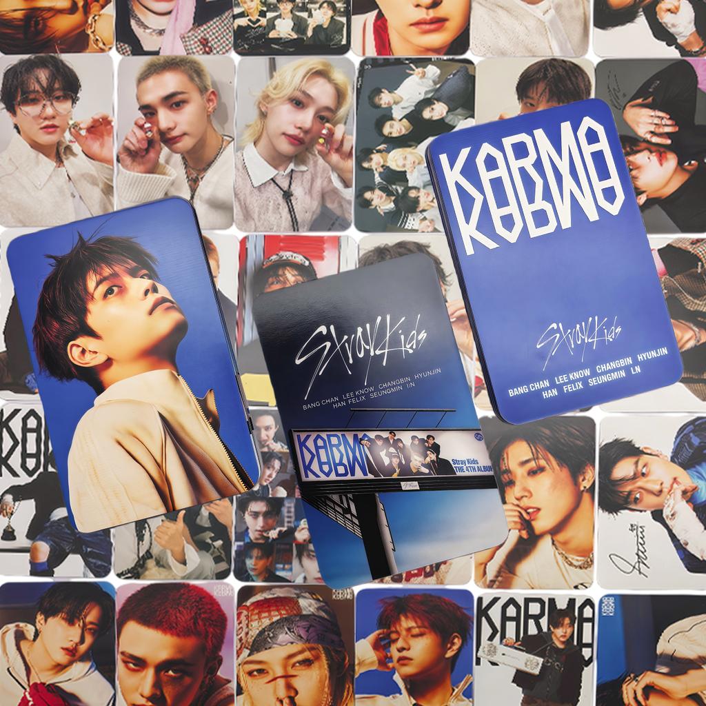 92 ШТ. 60 ШТ. Фотокарточки Stray Kids Альбом Karma Наклейка для ноутбука Карточка с мерчем Фотокарточки Подарок Мальчики Девочки ШТ. 32 4-й для и Подходит для детей Развлекательные